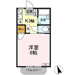 コーポあい　B棟の物件間取画像